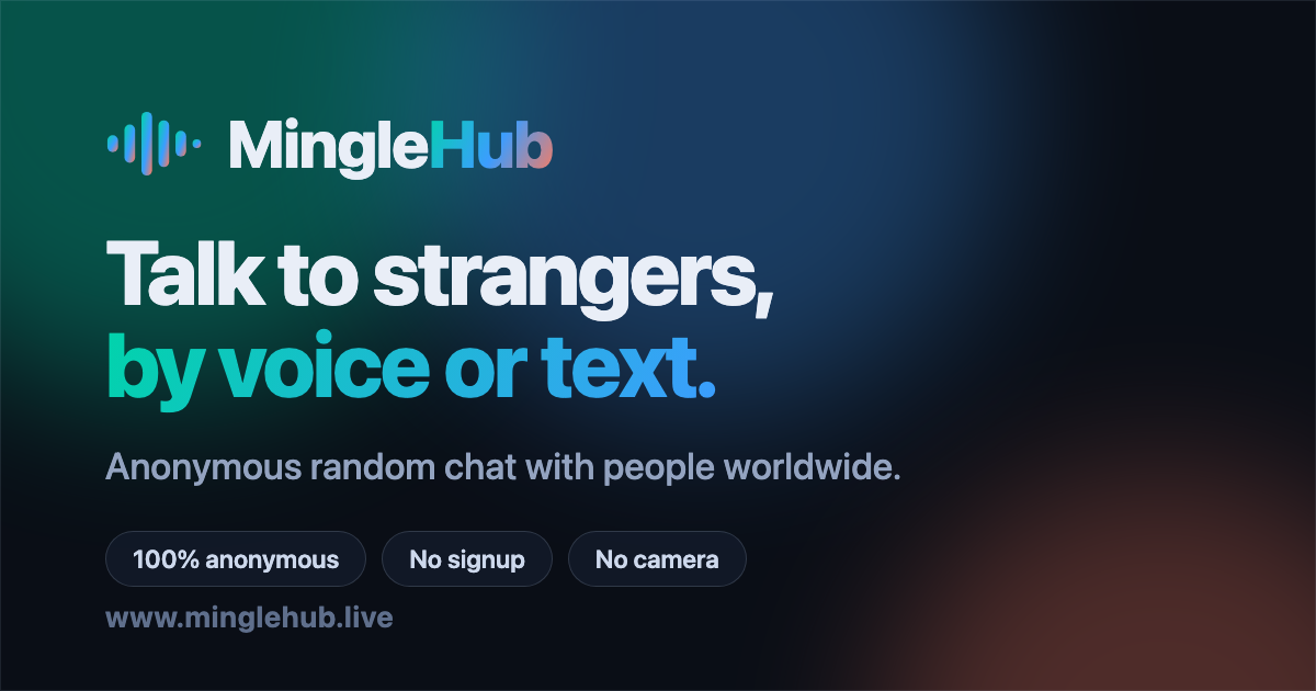 Built an app to talk to new people by voice or text, would love your feedback